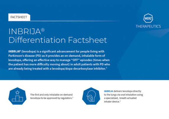 image of INBRIJA® Differentiation Factsheet